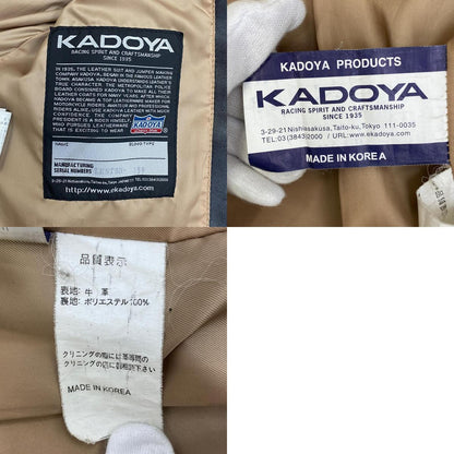 【中古】KADOYA | カドヤ レザー lester-159 ブラック サイズ：M【加古川店】