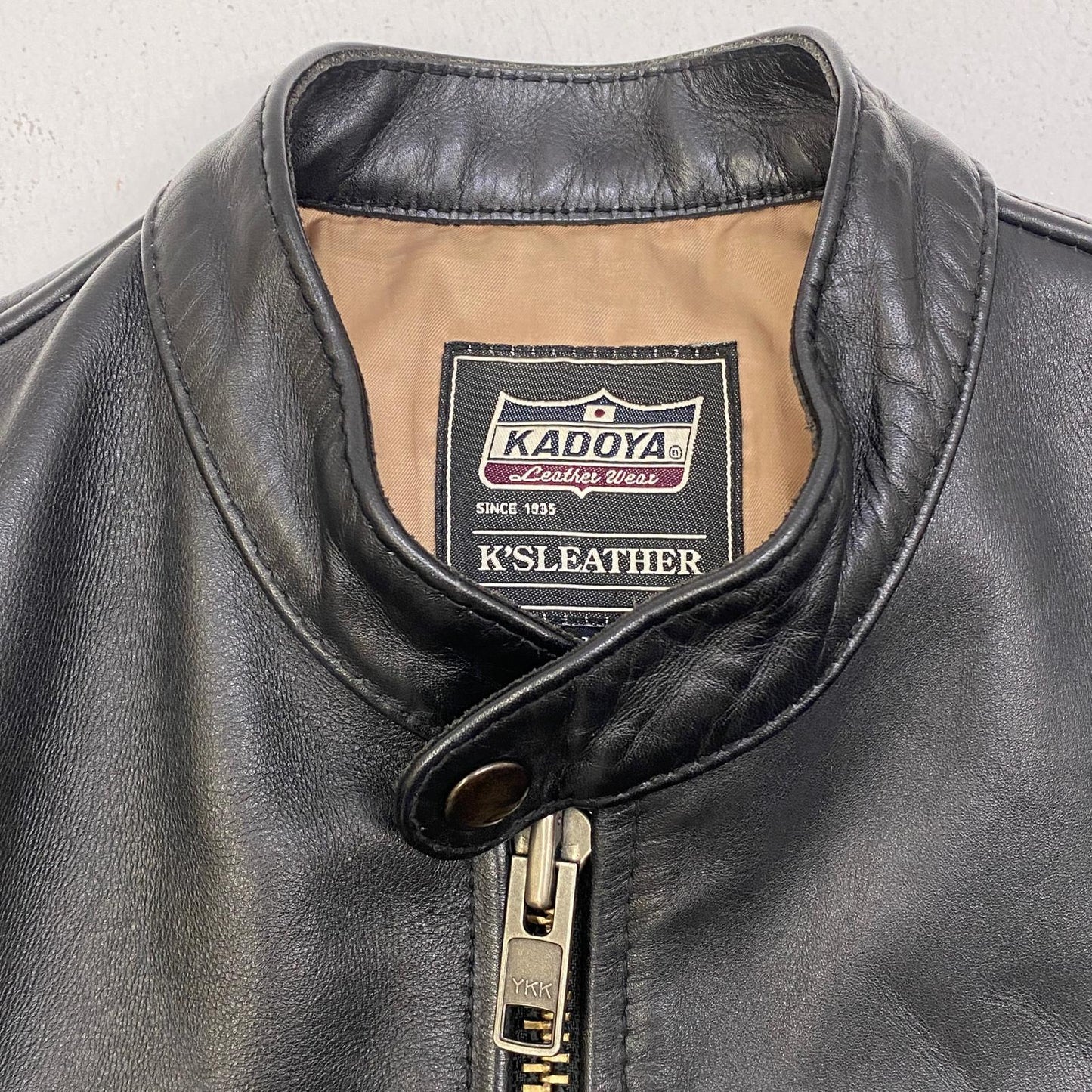 【中古】KADOYA | カドヤ レザー lester-159 ブラック サイズ：M【加古川店】