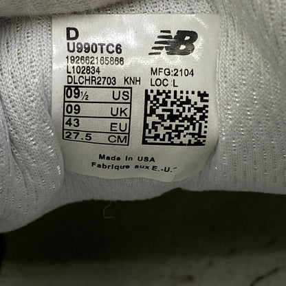 【中古】NEW BALANCE | ニューバランス New Balance 990V6 スニーカー U990TC6 グレー 27.5cm【加古川店】