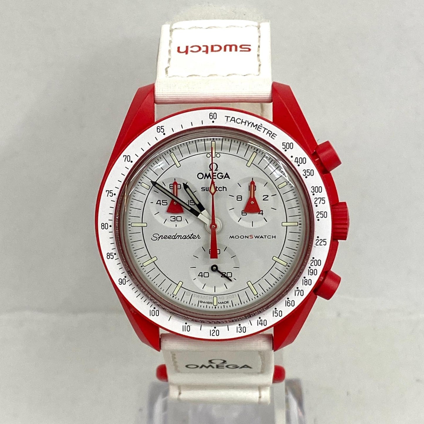 【中古】OMEGA | オメガ MISSION TO MARS 腕時計 SO33R100 レッド【加古川店】