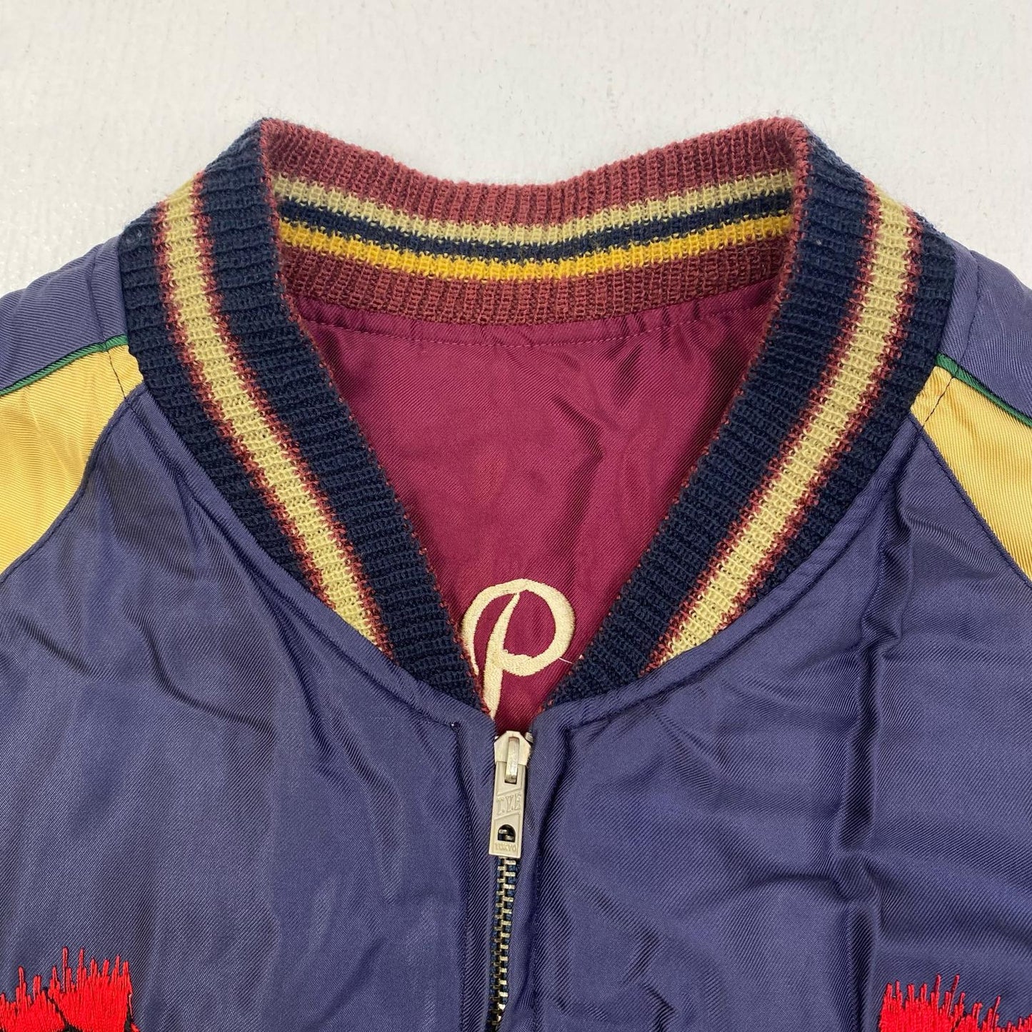 【中古】TAILOR TOYO(東洋エンタープライズ) | テイラートウヨウテイラートーヨー 虎 鷹 スーベニアジャケット TT11591 ネイビー サイズ：M【加古川店】