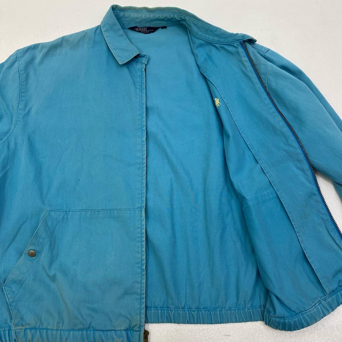 【中古】POLO RALPH LAUREN | ポロ・ラルフローレン スイングトップ ライトブルー サイズ：L【加古川店】