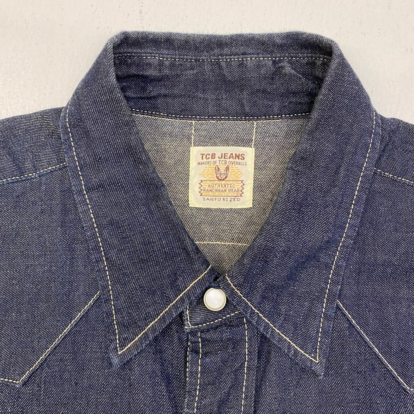 【中古】TCB JEANS | ティーシービ Dude Ranch Shirt 8.5oz? 長袖シャツ インディゴ【加古川店】