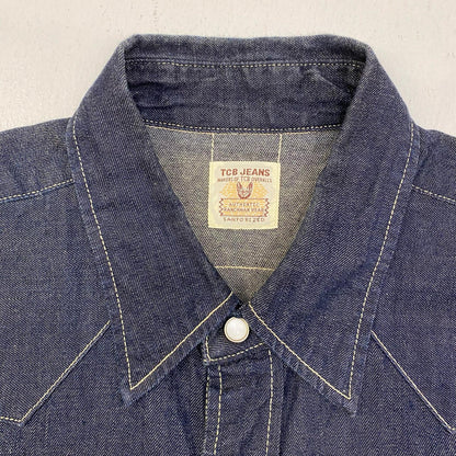 【中古】TCB JEANS | ティーシービ Dude Ranch Shirt 8.5oz? 長袖シャツ インディゴ【加古川店】