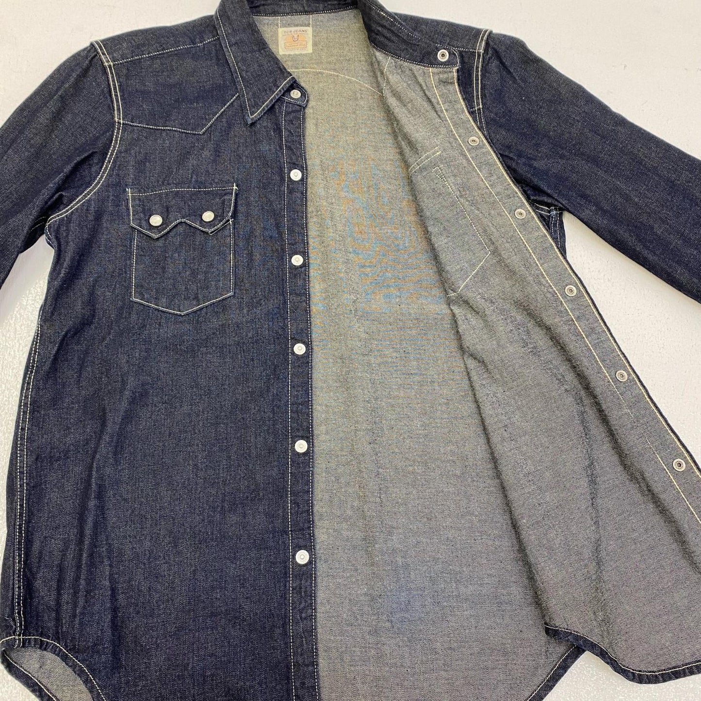 【中古】TCB JEANS | ティーシービ Dude Ranch Shirt 8.5oz? 長袖シャツ インディゴ【加古川店】