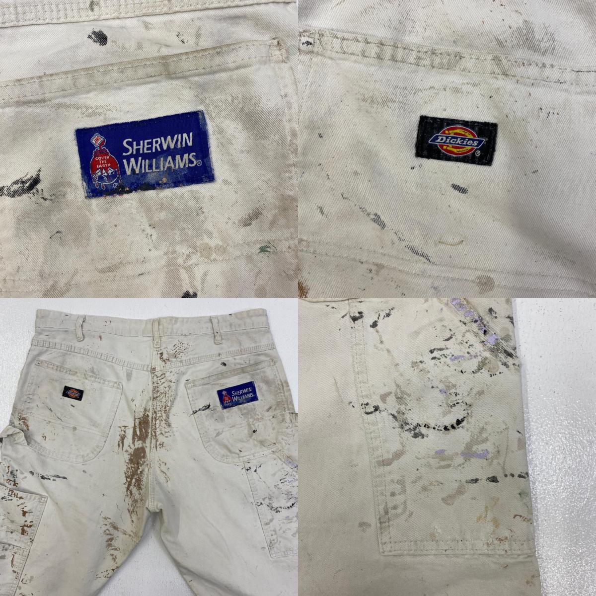 【中古】Dickies | ディッキーズ ×Sherwin Williams PAINTER'S PANTS/A パンツ ホワイト サイズ：36【加古川店】