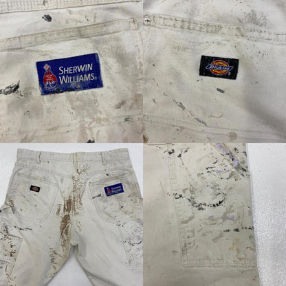 【中古】Dickies | ディッキーズ ×Sherwin Williams PAINTER'S PANTS/A パンツ ホワイト サイズ：36【加古川店】