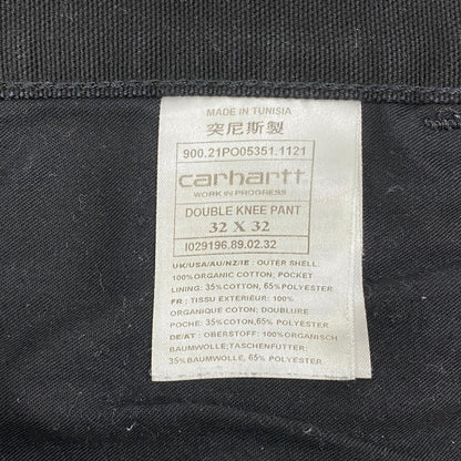 【中古】Carhartt WIP | カーハートダブリューアイピー Double Knee Pant パンツ I029196.89.02.32 ブラック サイズ：32【加古川店】