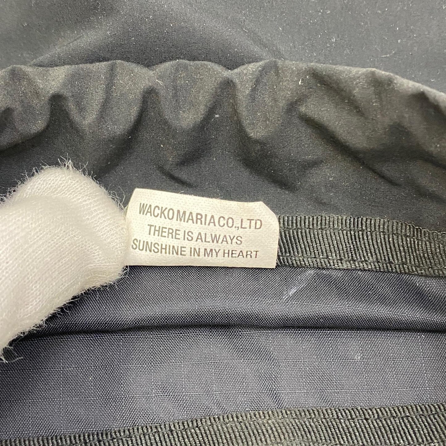 【中古】WACKOMARIA | ワコマリア nyron drawstring bag ポーチ 24ss-wma-bg03 ブラック【加古川店】