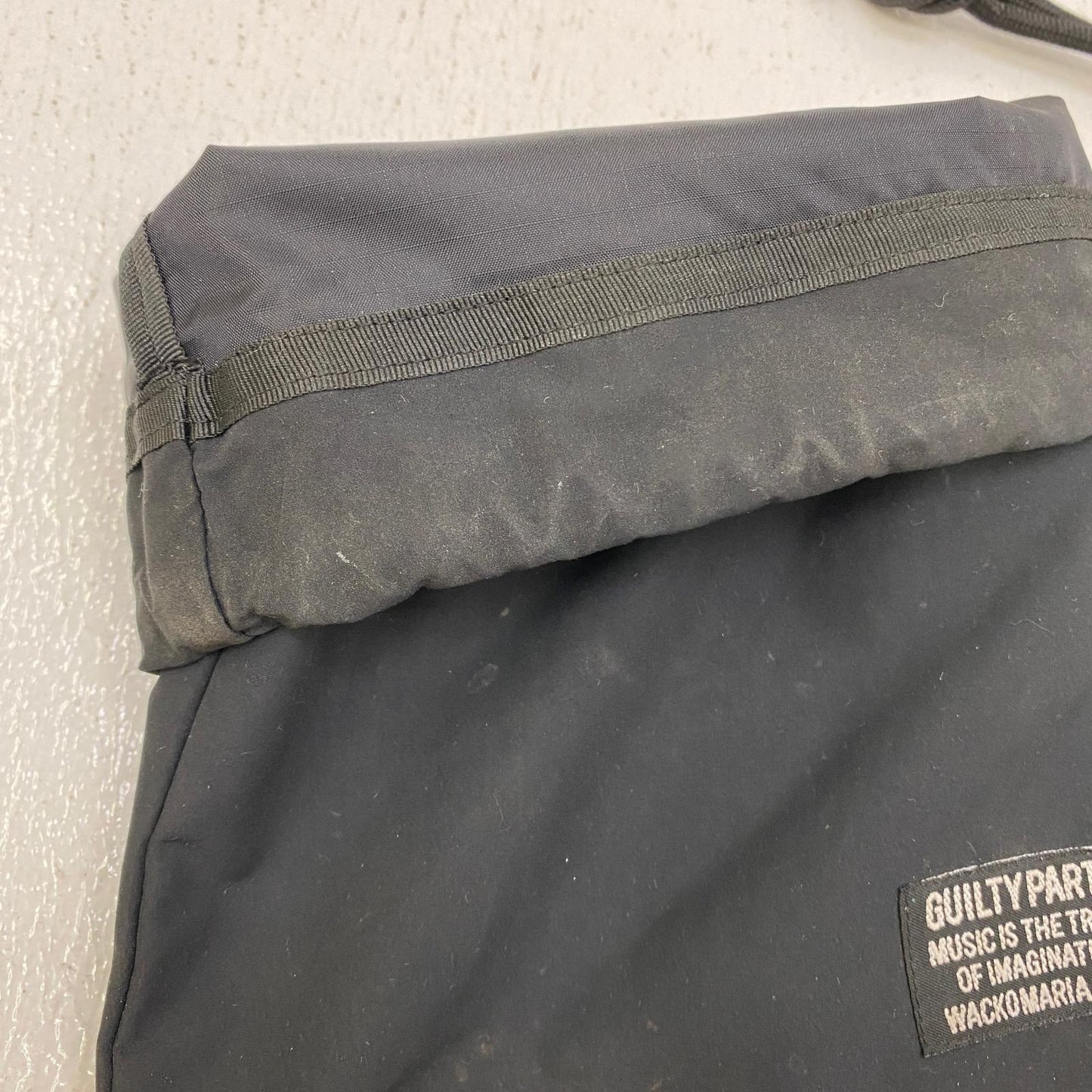 【中古】WACKOMARIA | ワコマリア nyron drawstring bag ポーチ 24ss-wma-bg03 ブラック【加古川店】