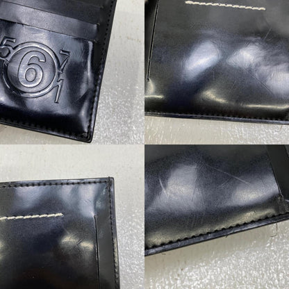 【中古】MM6(Maison Margiela) | エムエムシックスメゾンマルジェラ エンボスロゴ カードホルダー カードケース S54UI0129 P3935 T8013 ブラック【加古川店】