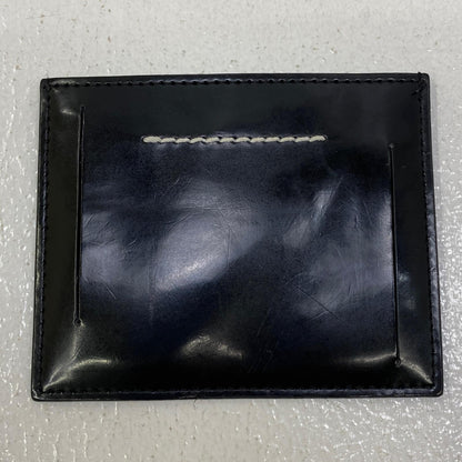 【中古】MM6(Maison Margiela) | エムエムシックスメゾンマルジェラ エンボスロゴ カードホルダー カードケース S54UI0129 P3935 T8013 ブラック【加古川店】