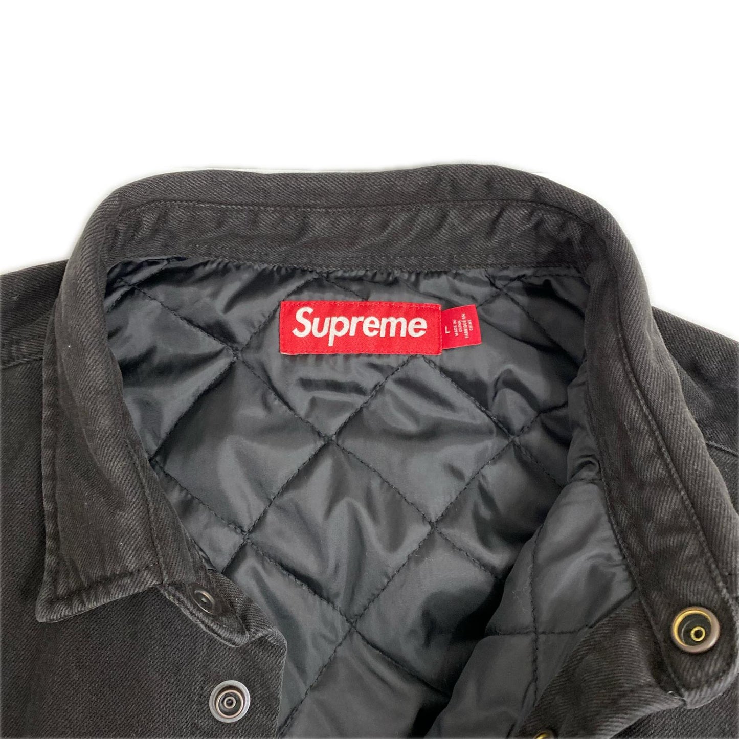 Supreme | シュプリーム quilted lined denim snap shirt 26SS デニム ブラック サイズ：L【加古川店】