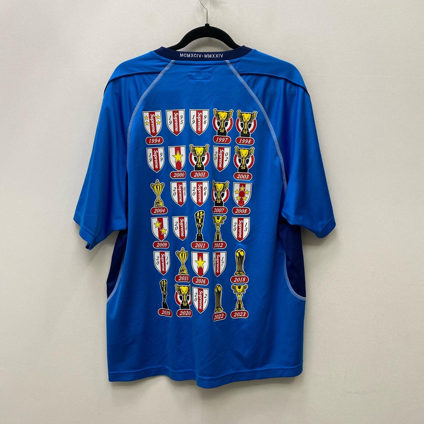 Supreme | シュプリーム Jacquard soccer jersey 年式:24SS 半袖シャツ ブルー【加古川店】