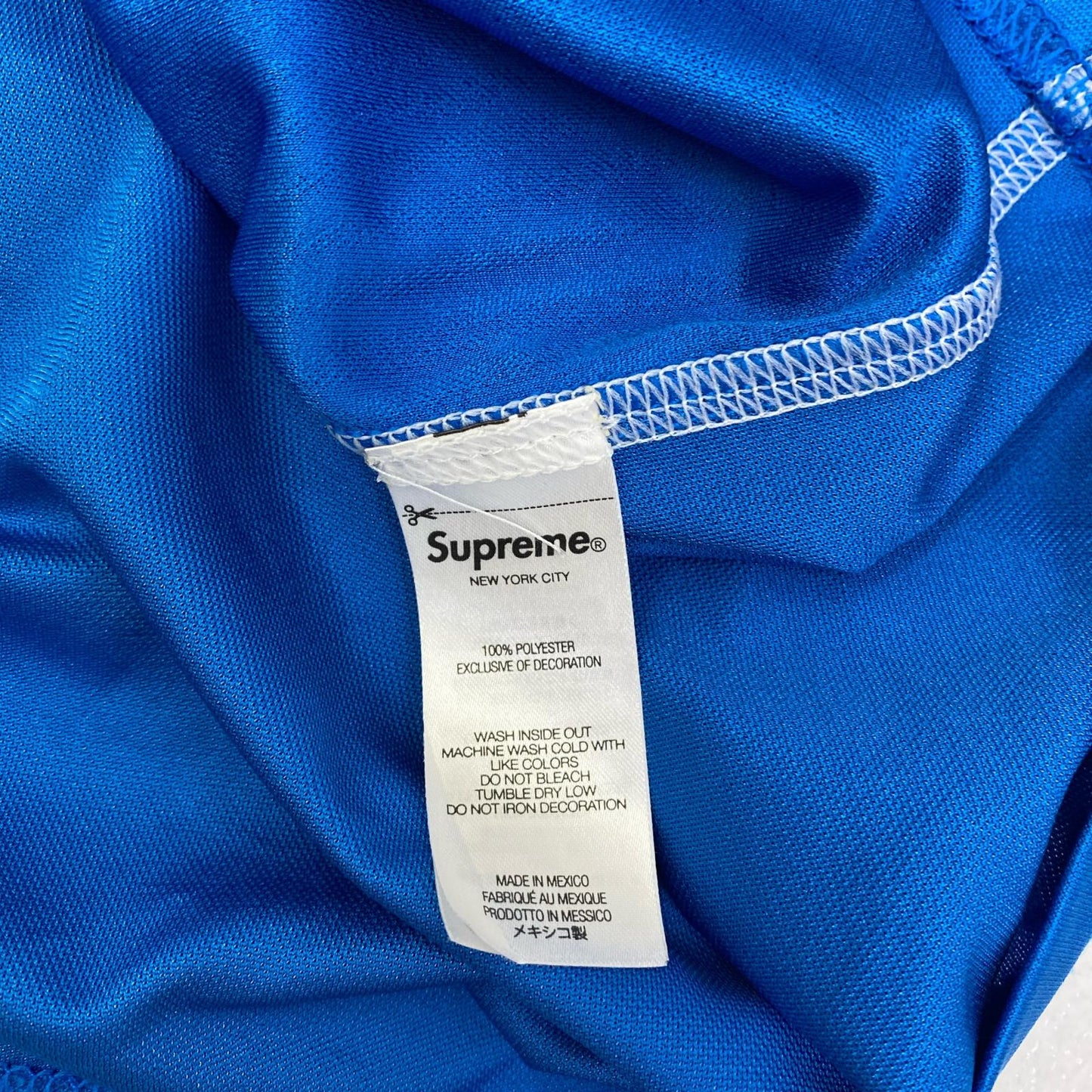 Supreme | シュプリーム Jacquard soccer jersey 年式:24SS 半袖シャツ ブルー【加古川店】