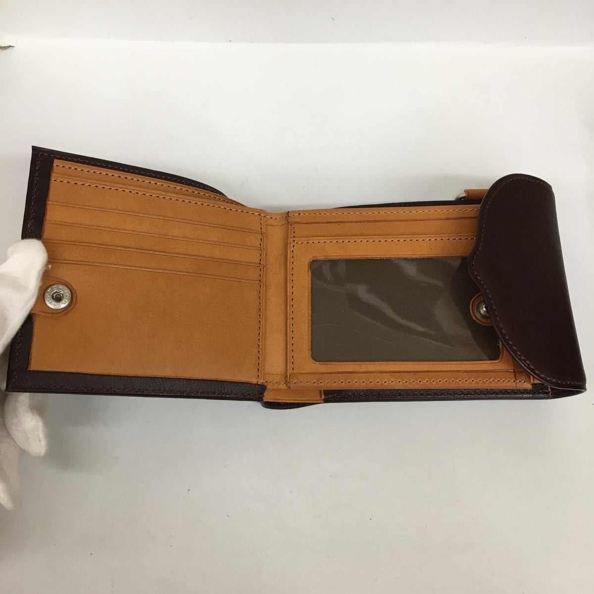 hobo | ホーボー ヤギ革 三つ折り財布 三つ折り財布 ブラウン【加古川店】