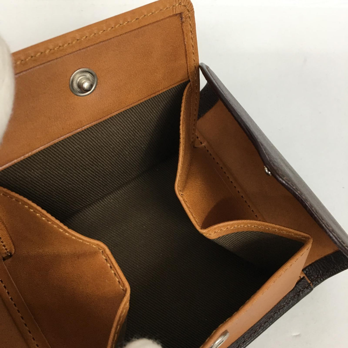 hobo | ホーボー ヤギ革 三つ折り財布 三つ折り財布 ブラウン【加古川店】