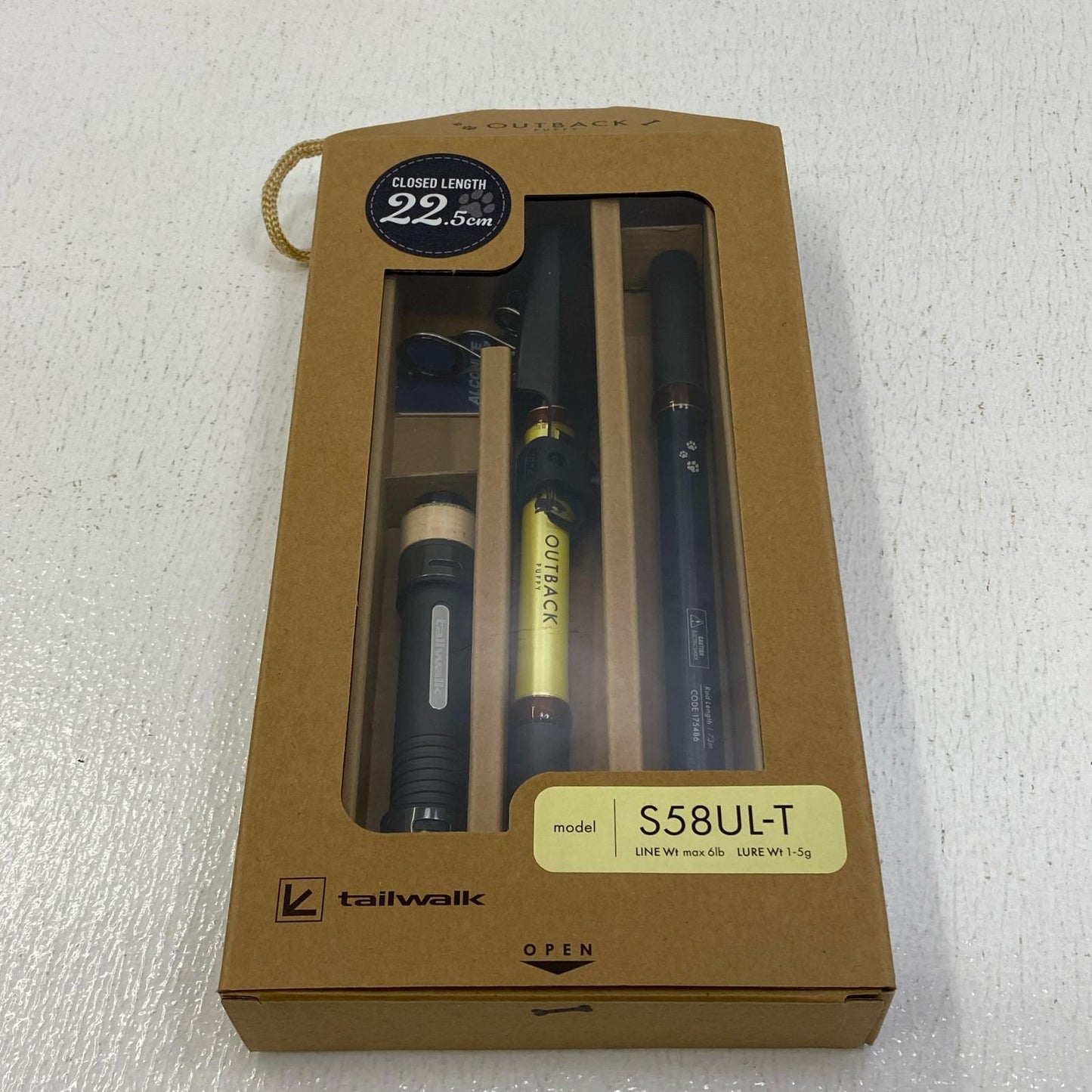 【釣り/つり/釣具/ロッド】Tailwalk | テイルウォーク アウトバックパピー S58UL-T【加古川店】