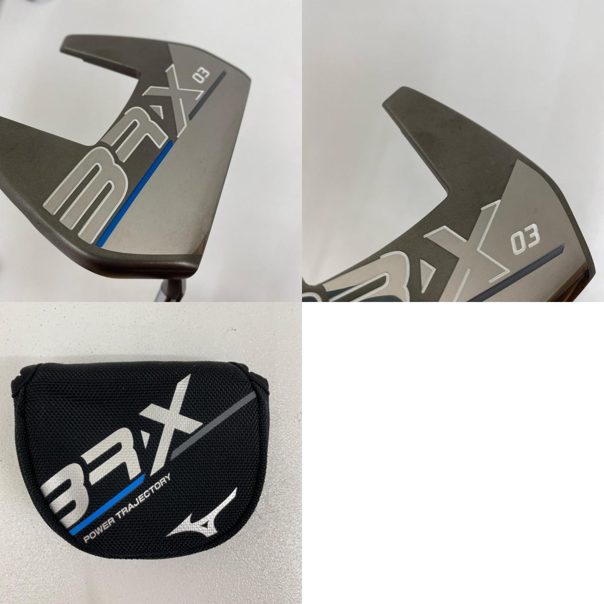 【ゴルフ用品】 Mizuno | ミズノ mizuno パター BR-X03(2022) ﾍｯﾄﾞｶﾊﾞｰ付属 約33ｲﾝﾁ【加古川店】
