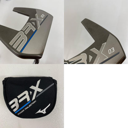 【ゴルフ用品】 Mizuno | ミズノ mizuno パター BR-X03(2022) ﾍｯﾄﾞｶﾊﾞｰ付属 約33ｲﾝﾁ【加古川店】