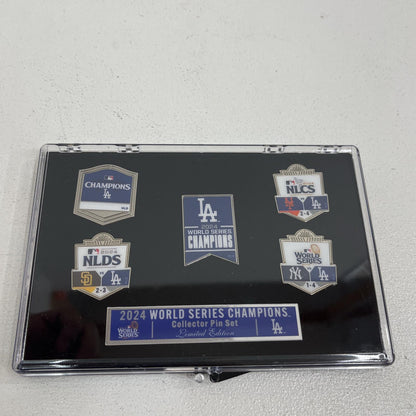 ロサンゼルスドジャース ﾋﾟﾝﾊﾞｯｼﾞ5個ｾｯﾄ 2024 ワールドシリーズ優勝記念 Dodgers 箱ﾋﾋﾞ割れ【加古川店】