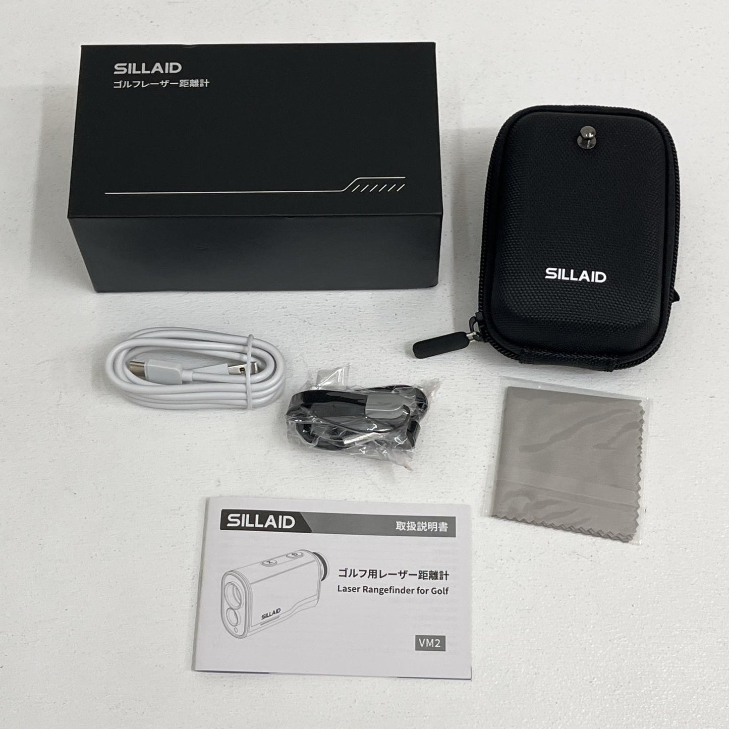 【ゴルフ用品】 ゴルフナビ SILLAID VM2 ﾚｰｻﾞｰ距離計 箱 説明書 ｹｰﾌﾞﾙ【加古川店】