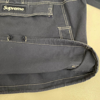 Supreme | シュプリーム contrast stitch twill pullover 年式:16AW 擦れ、汚れ パーカー ネイビー サイズ：M【加古川店】