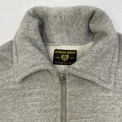 HUMAN MADE | ヒューマンメード Half-Zip Sweatshirt スウェット HM28CS005 グレー サイズ：XL【加古川店】