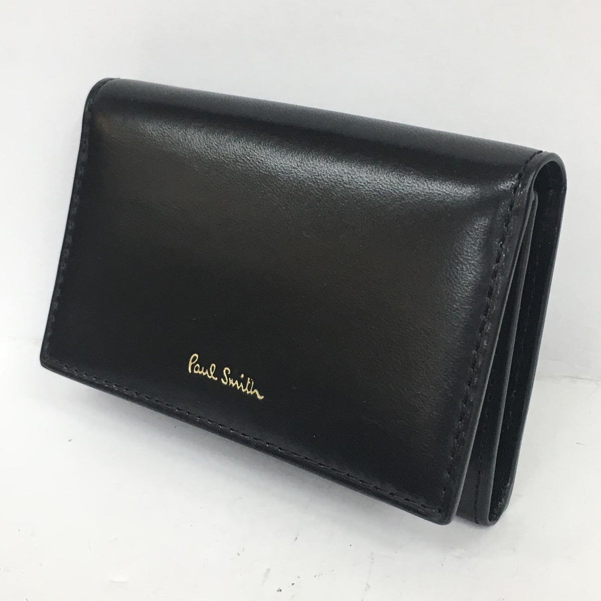 Paul Smith | ポール・スミス 名刺入れ ベジタン カードケース 553440 P212 ブラック【加古川店】