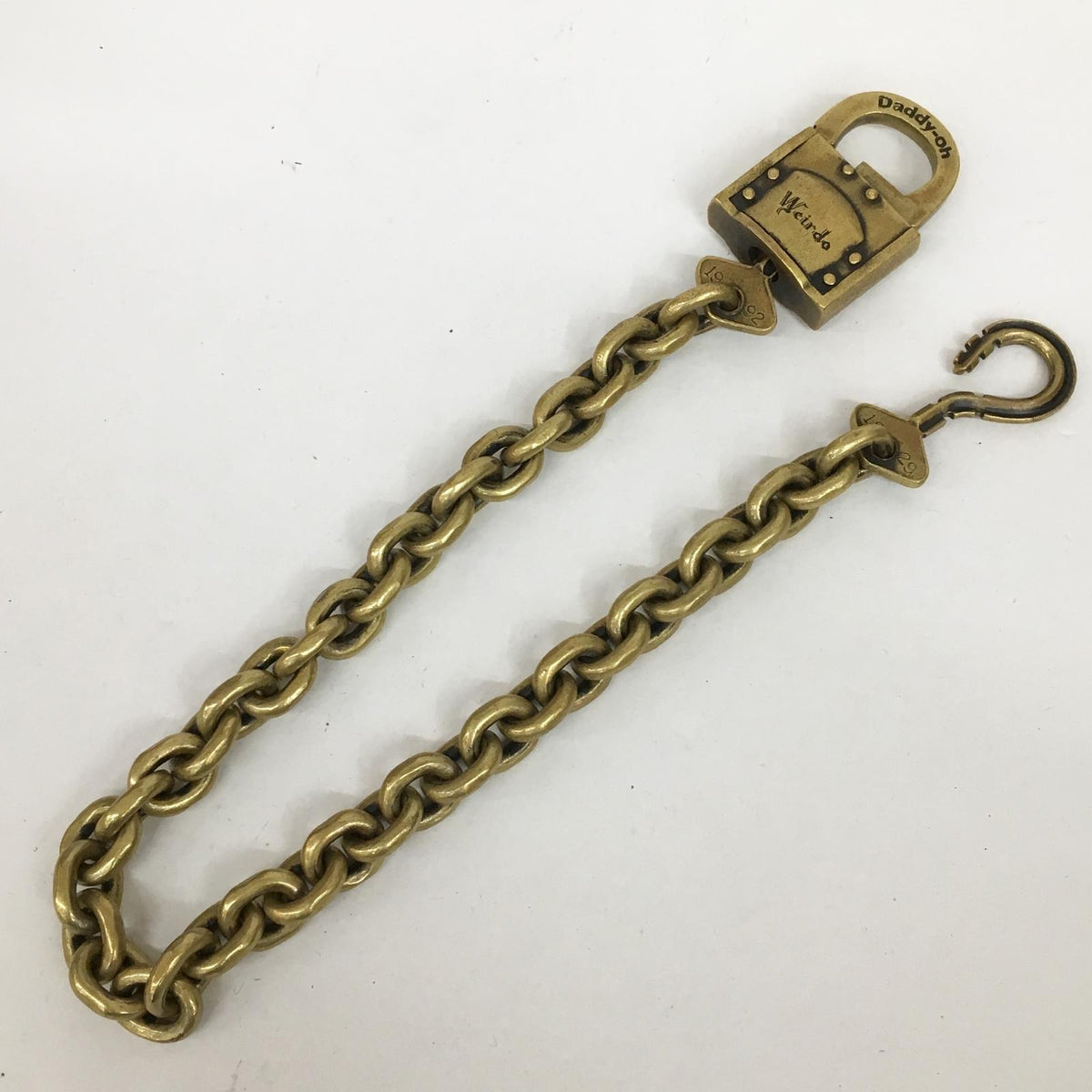 WEIRDO | ウィアード 真鍮 padlock wallet chain ウォレットチェーン ゴールド【加古川店】
