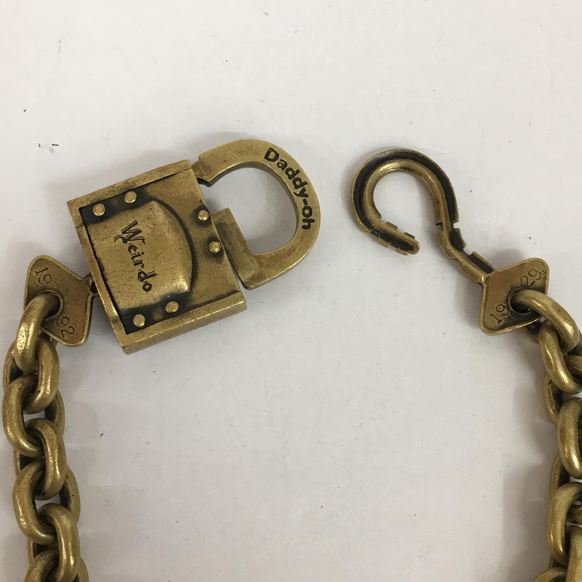 WEIRDO | ウィアード 真鍮 padlock wallet chain ウォレットチェーン ゴールド【加古川店】