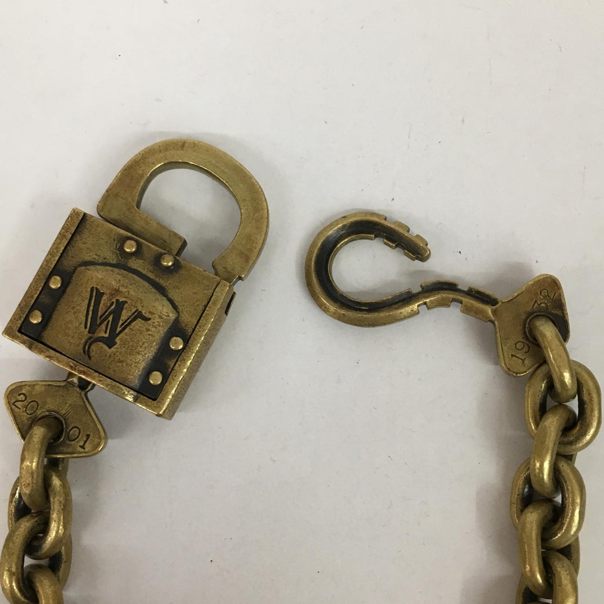 WEIRDO | ウィアード 真鍮 padlock wallet chain ウォレットチェーン ゴールド【加古川店】