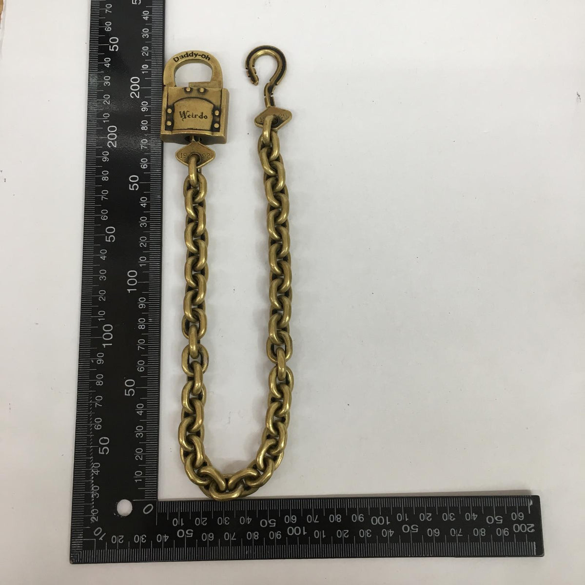 WEIRDO | ウィアード 真鍮 padlock wallet chain ウォレットチェーン ゴールド【加古川店】