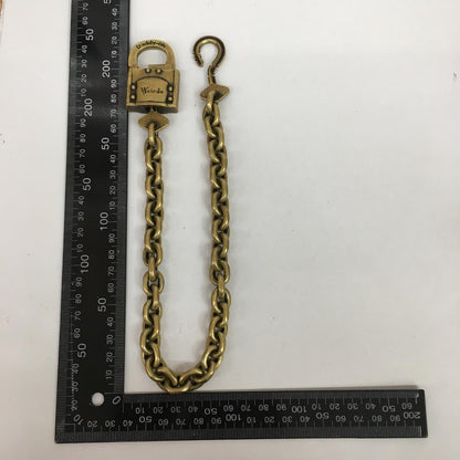 WEIRDO | ウィアード 真鍮 padlock wallet chain ウォレットチェーン ゴールド【加古川店】
