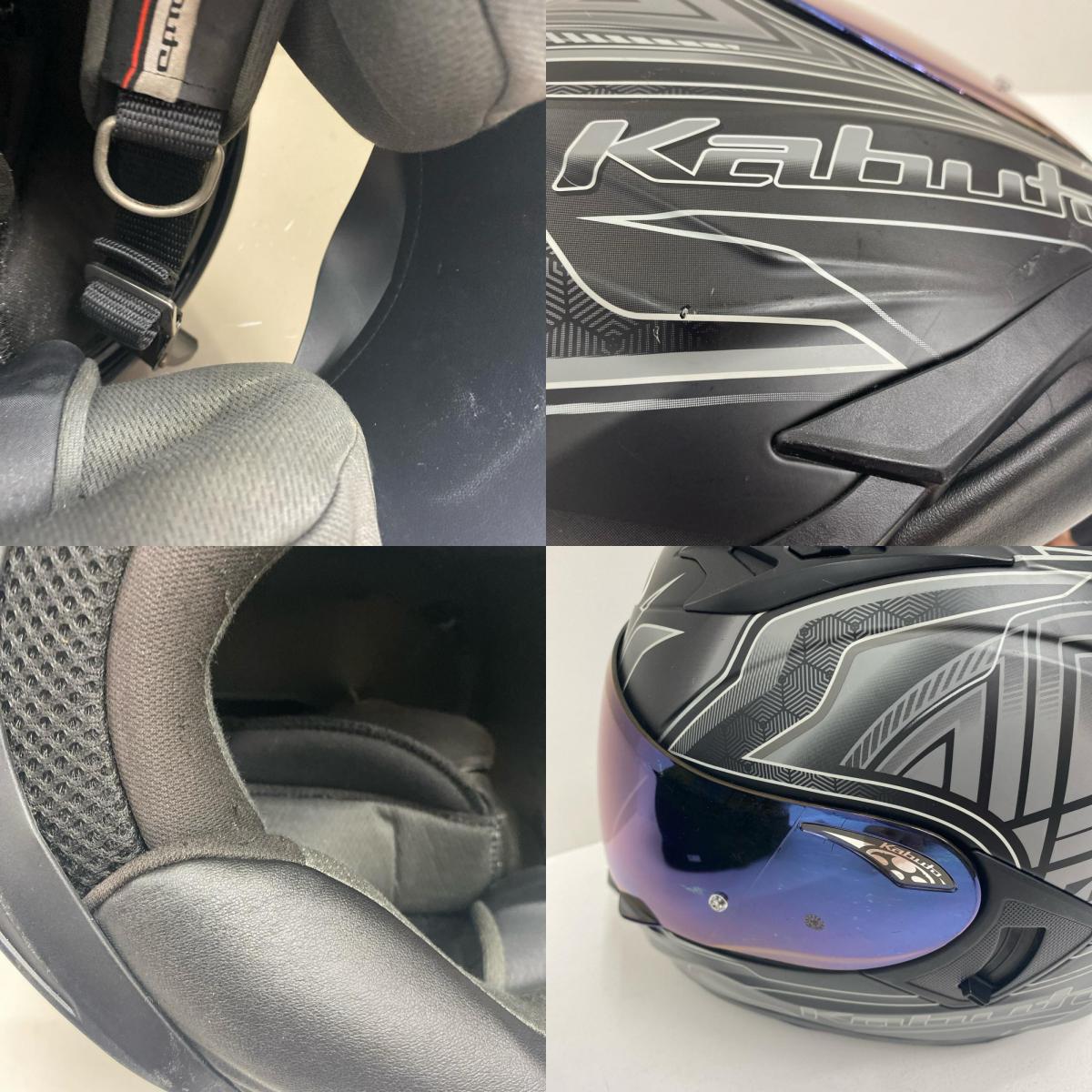 OGK Kabuto KAMUI-I CIRCLE size:XL 57-58 純正ｼｰﾙﾄﾞあり カブト カムイ【加古川店】