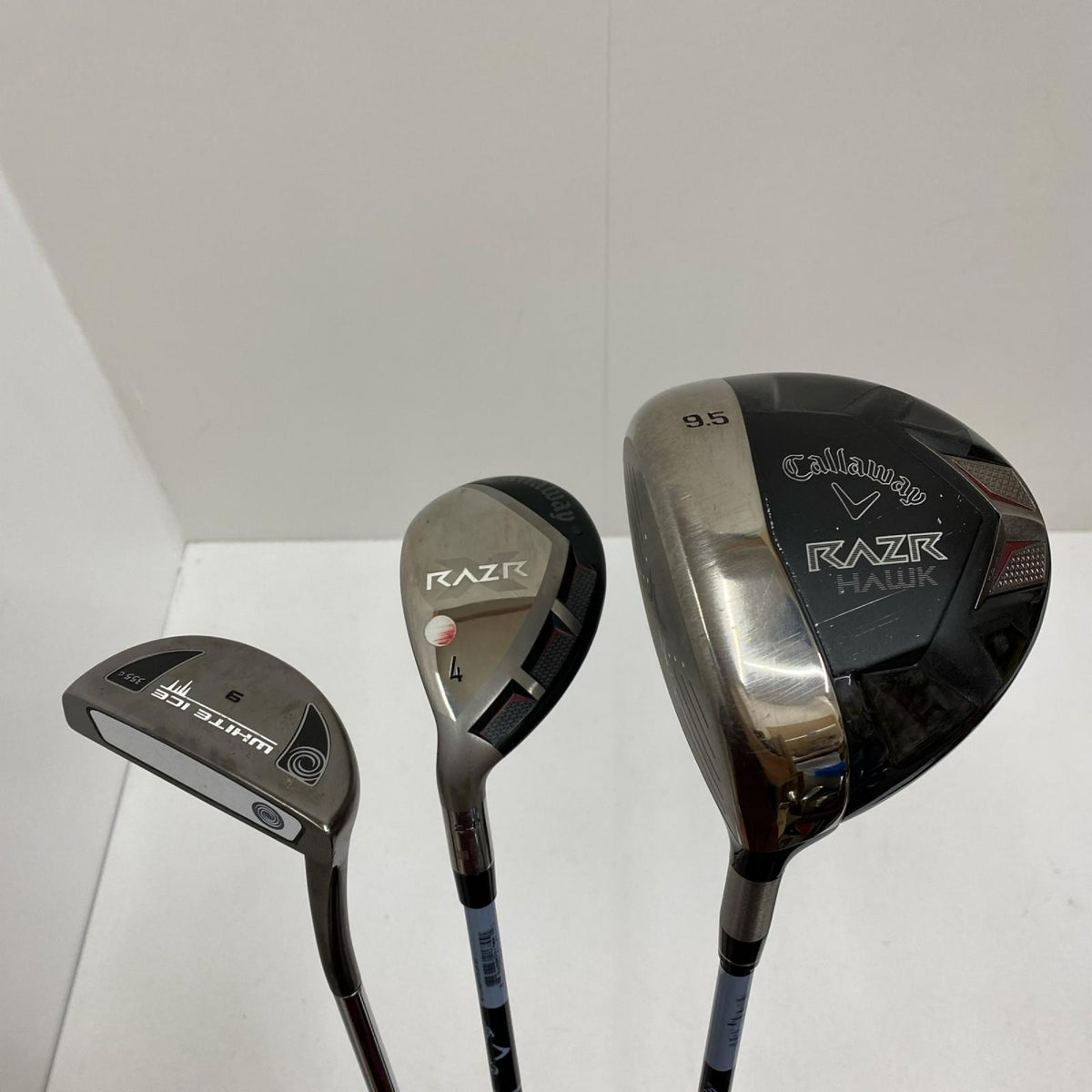 【ゴルフ用品】 Callaway | キャロウェイ CALLAWAY キャディ+クラブセット RAZR HAWK(2011) 10本ｾｯﾄ フレックス:S ﾌｰﾄﾞ､ﾍｯﾄﾞｶﾊﾞｰ(UT､ｱｲｱﾝ) 1W.4U.5~9.P.Pt(ｸﾞﾘｯﾌﾟ劣化)【加古川店】