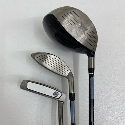 【ゴルフ用品】 Callaway | キャロウェイ CALLAWAY キャディ+クラブセット RAZR HAWK(2011) 10本ｾｯﾄ フレックス:S ﾌｰﾄﾞ､ﾍｯﾄﾞｶﾊﾞｰ(UT､ｱｲｱﾝ) 1W.4U.5~9.P.Pt(ｸﾞﾘｯﾌﾟ劣化)【加古川店】