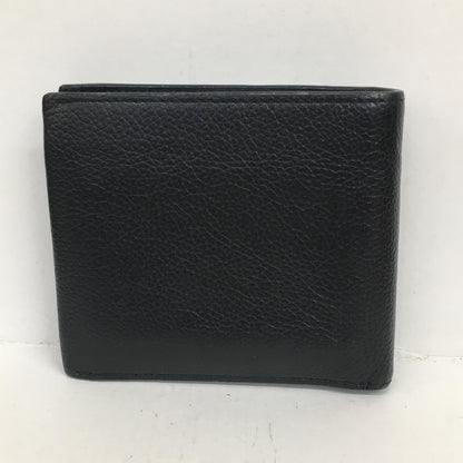 Paul Smith | ポール・スミス レザーブライトストライプトリム 二つ折り財布 ブラック【加古川店】