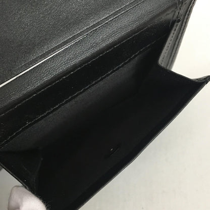 Paul Smith | ポール・スミス レザーブライトストライプトリム 二つ折り財布 ブラック【加古川店】