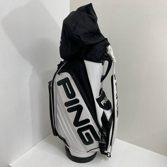 【ゴルフ用品】 PING | ピン PING キャディバッグ ﾌﾗｯｸﾞｼｯﾌﾟﾓﾃﾞﾙ ﾌｰﾄﾞ有(ﾎﾟｹｯﾄ中)【加古川店】
