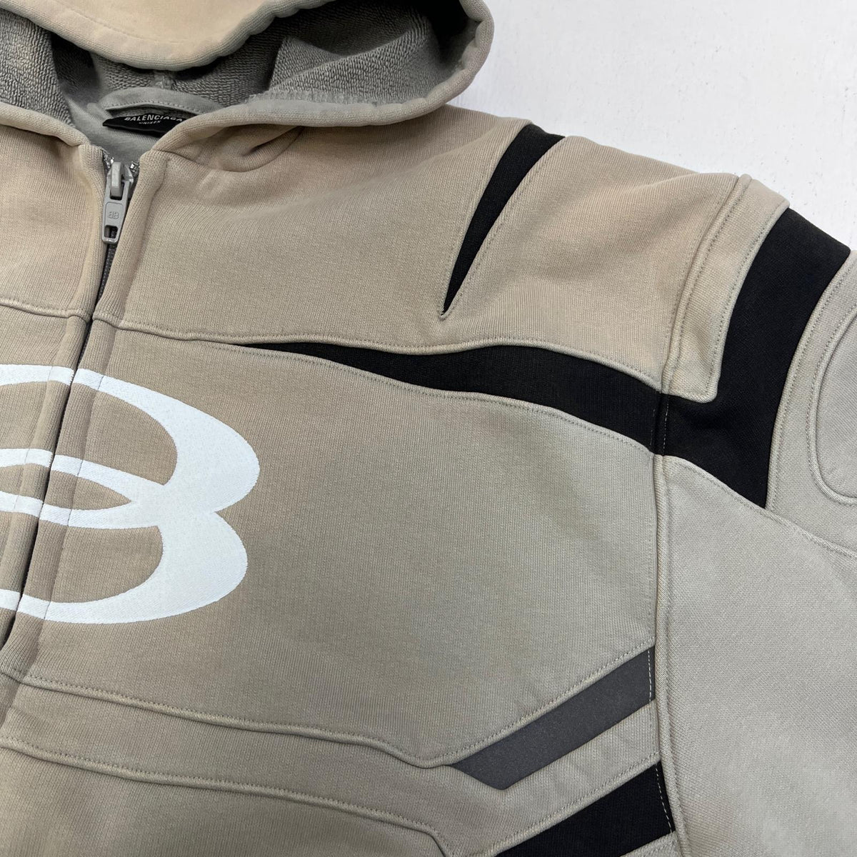 BALENCIAGA | バレンシアガ SPORTS ICON BIKER ZIP-UP パーカー グレー サイズ：2【加古川店】