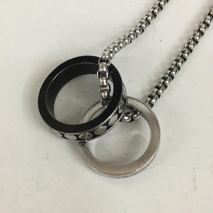 DIESEL | ディーゼル double ring necklace ネックレス シルバー【加古川店】