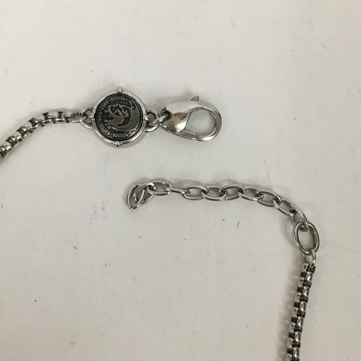 DIESEL | ディーゼル double ring necklace ネックレス シルバー【加古川店】