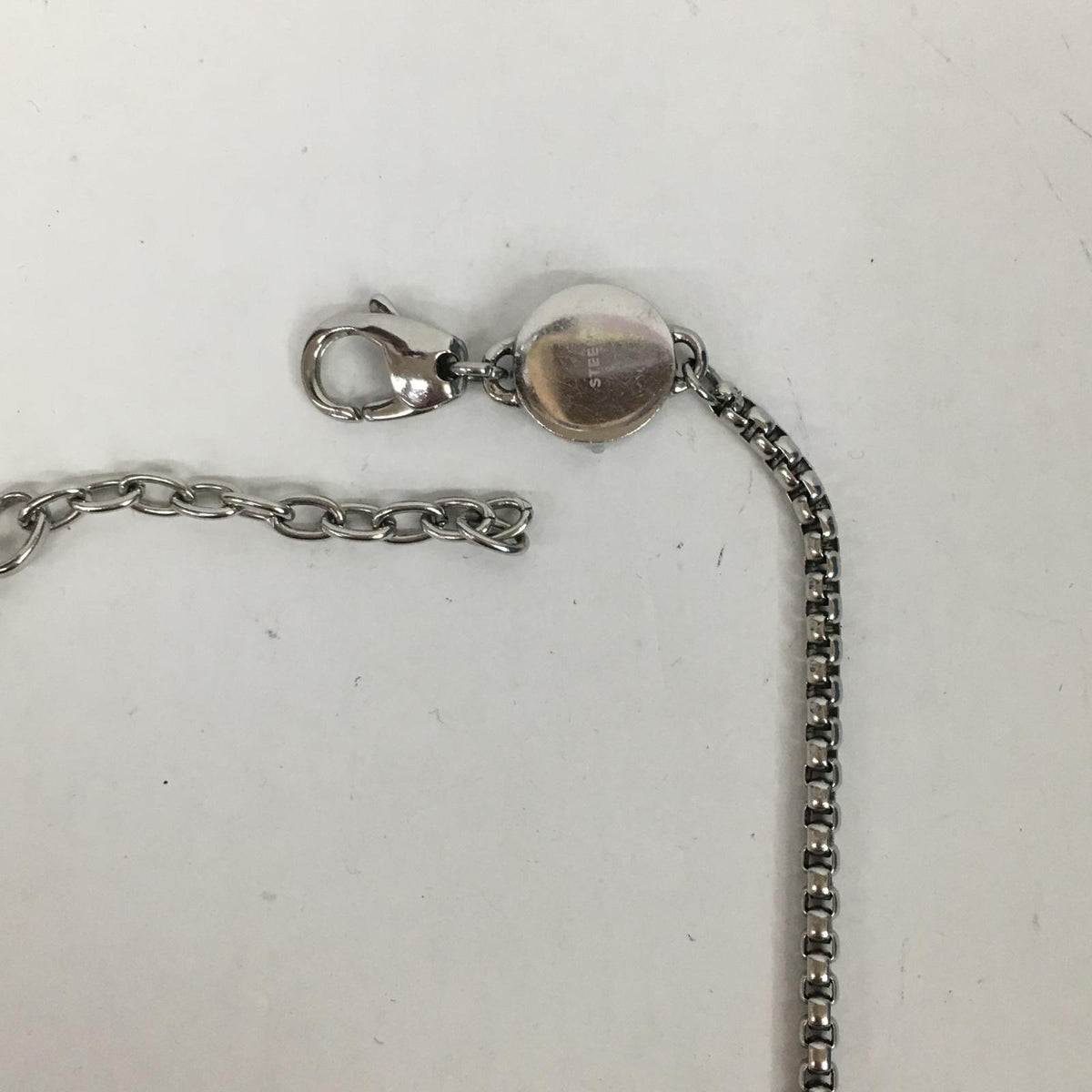 DIESEL | ディーゼル double ring necklace ネックレス シルバー【加古川店】