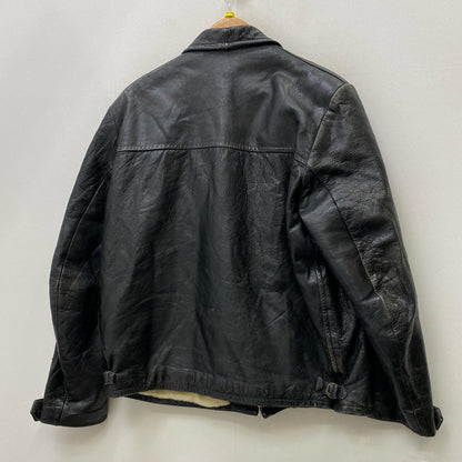 DALA SKINNKLADER　GOAT SKIN LEATHER JAKET レザー ブラック サイズ：S【加古川店】