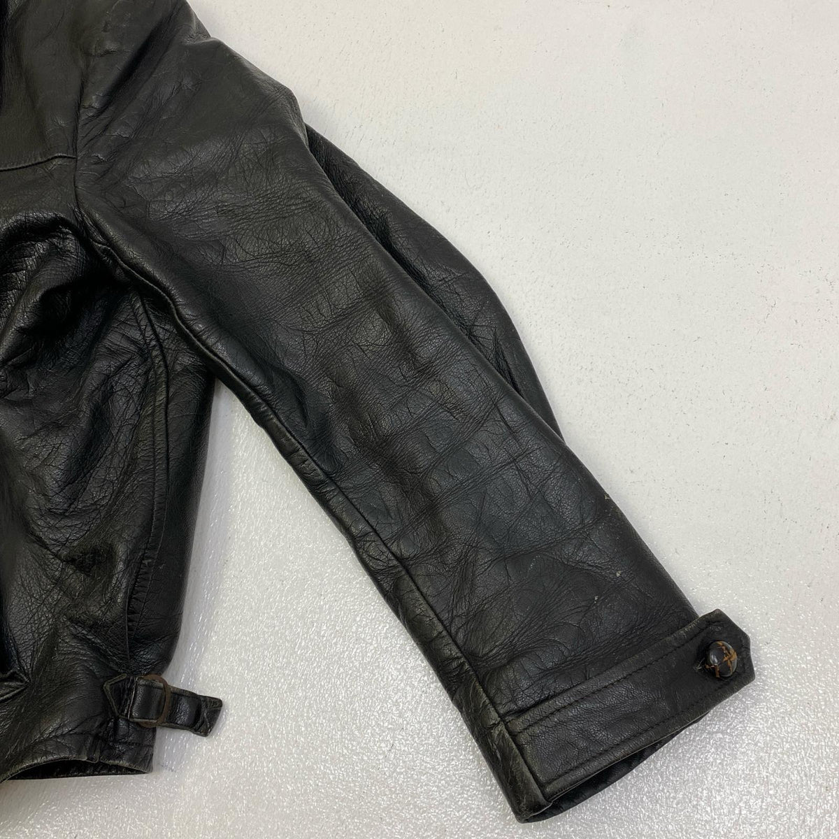 DALA SKINNKLADER　GOAT SKIN LEATHER JAKET レザー ブラック サイズ：S【加古川店】
