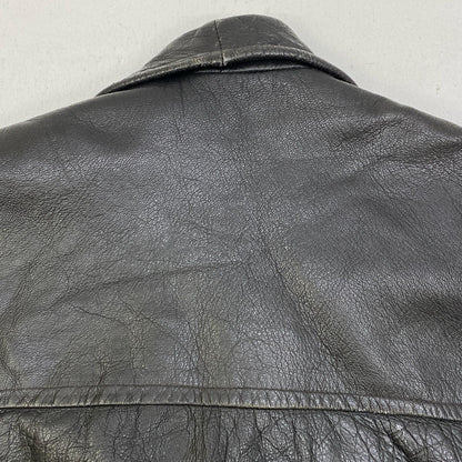 DALA SKINNKLADER　GOAT SKIN LEATHER JAKET レザー ブラック サイズ：S【加古川店】