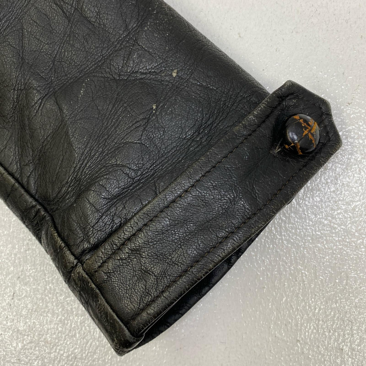 DALA SKINNKLADER　GOAT SKIN LEATHER JAKET レザー ブラック サイズ：S【加古川店】