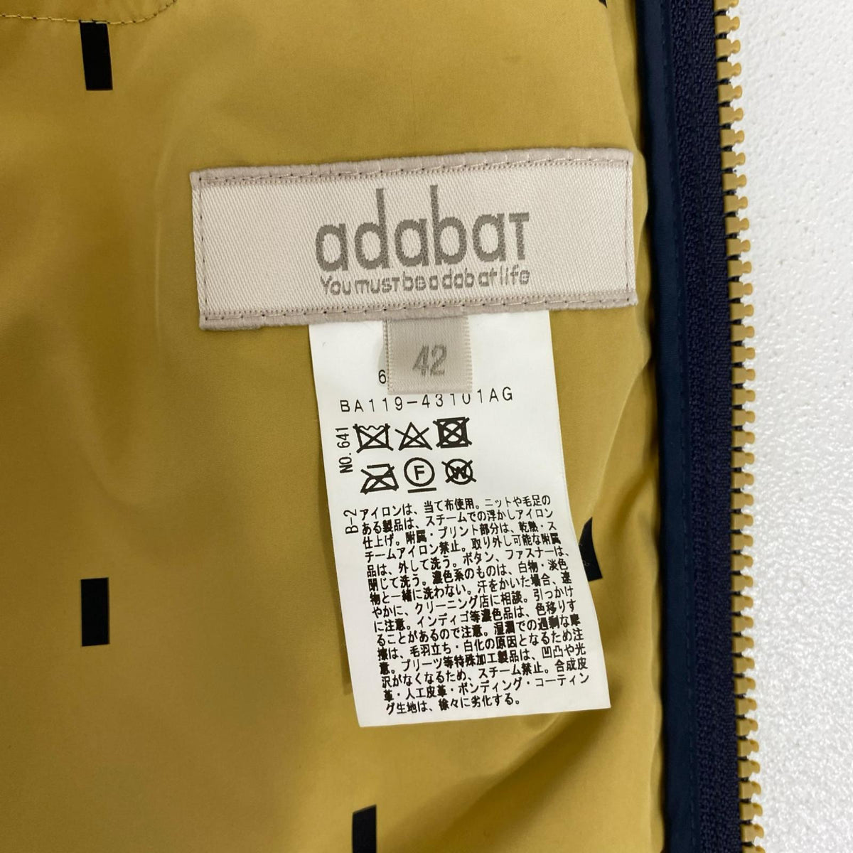 ウェア(ゴルフ) adabat ﾀﾞｳﾝｼﾞｬｹｯﾄ ｻｲｽﾞ:42【加古川店】