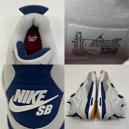 NIKE | ナイキ SB Air Jordan 4 SP 'Summit White/Navy' スニーカー dr5415-100 ネイビー 27.5cm【加古川店】
